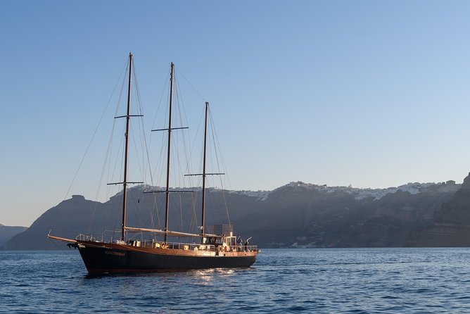 Santorini Caldera Morning Cruise With King Thiras Boat - Stop 1 at Nea Kameni: crater path time on an active volcano