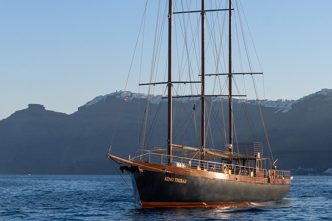 Santorini Caldera Morning Cruise With King Thiras Boat - King Thiras on the water: the view is the real ticket