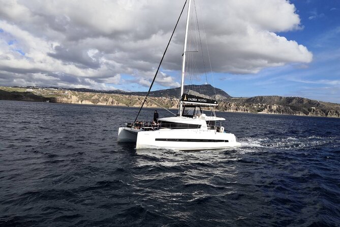Santorini Caldera Panorama Winter Cruise All Inclusive - Route breakdown: Red Beach to Amoudi Bay in one continuous caldera loop