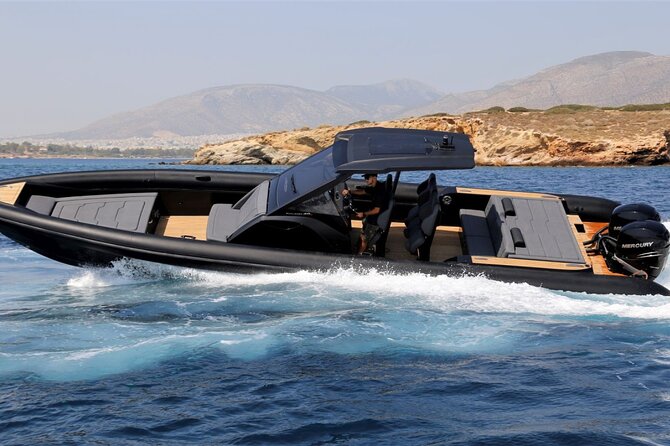 Santorini Caldera: Private Cruise with Speed Boat & Open Bar - Stop 2: Mesa Pigadia Beach, Rocky Black Water and a Quick Swim