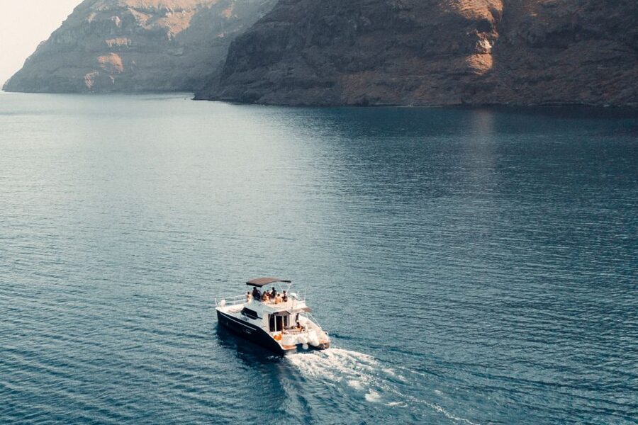 Santorini: Caldera Private Power Catamaran Cruise - Thirassia and Manolas: Santorini’s Coast With a Softer Tempo