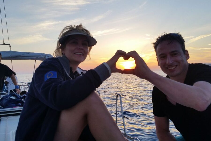 Santorini Caldera: Sunset Sailing Cruise with Meal - The Onboard Barbecue Seafood Dinner, Wine, and the Calm Pace