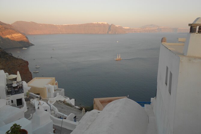 Santorini car tour with a local - Perivolos Beach: black sand, down-to-earth time, and a real break