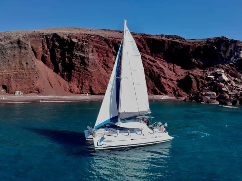 Santorini: Catamaran Cruise with Food and Drinks - Boarding at Marina Vlychada, and the rules that keep it easy
