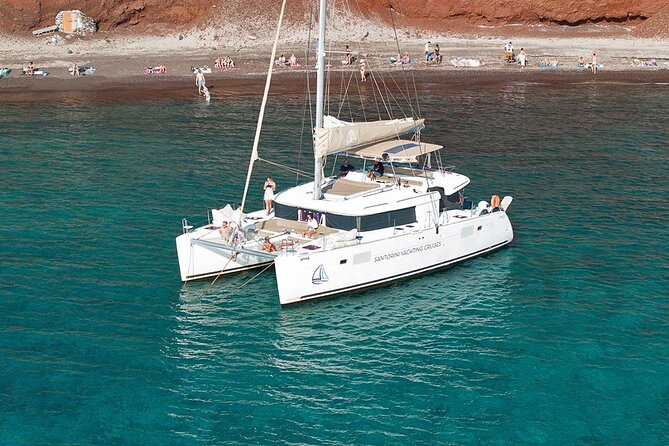 Santorini Catamaran Cruise: with Lunch, BBQ, Open Bar, Transfers - The 10:00am start and what your morning looks like