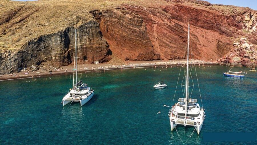 Santorini: Catamaran Cruise with Lunch, Drinks, & Oia Visit - Thirassia: the swim and snorkel block that makes the trip feel real