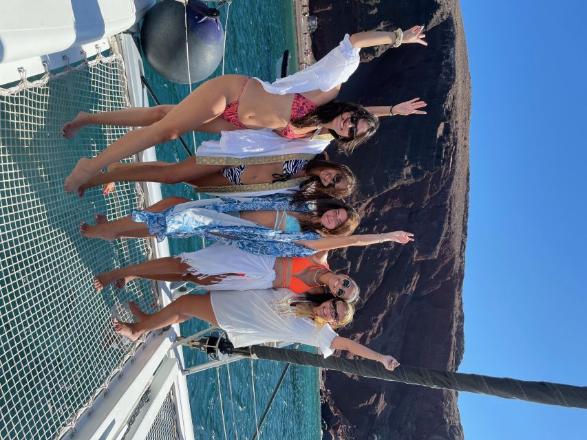 Santorini: Catamaran Cruise with Meal & Open Bar - Red Beach, White Beach, and Black Beach: The Caldera’s Wild Side, Up Close