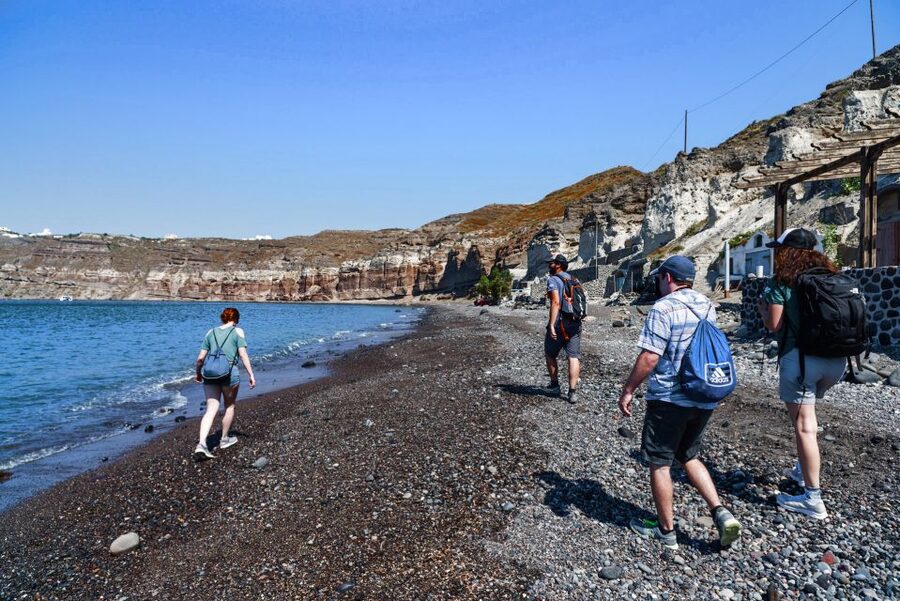 Santorini: Cooking Class and Easy Hike - Mesa Pigadia Beach Time and Your Swim Reset