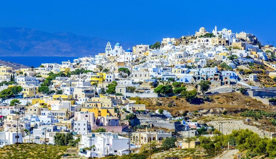 Santorini Cultural Villages and Akrotiri Ruins Private Tour - Emporio Village: Medieval Streets and Fortified Santorini in Plain View