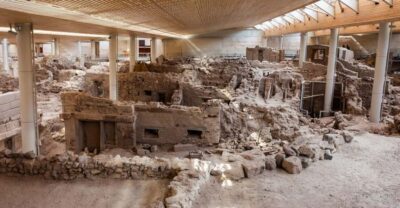 Santorini Cultural Villages and Akrotiri Ruins Private Tour