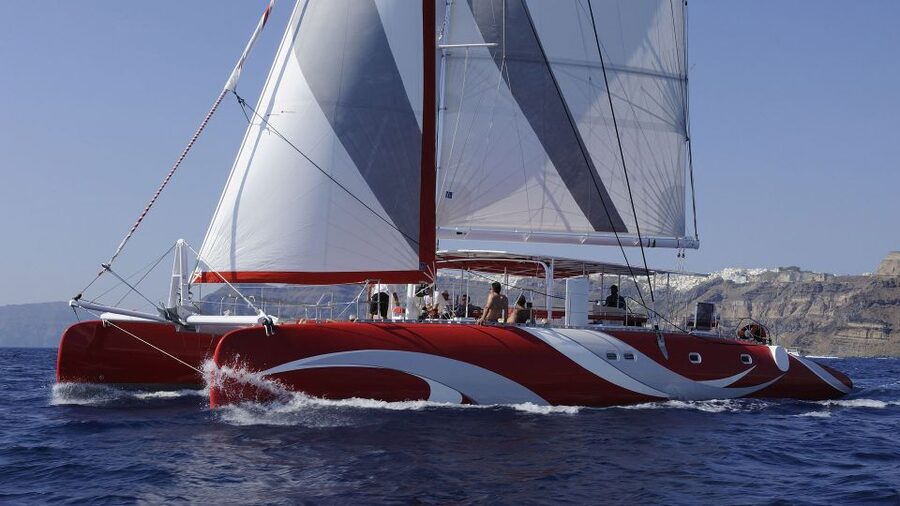 Santorini: Dream Catcher 5-hour Sailing Trip in the Caldera - Sailing Into the Caldera: The Main Event