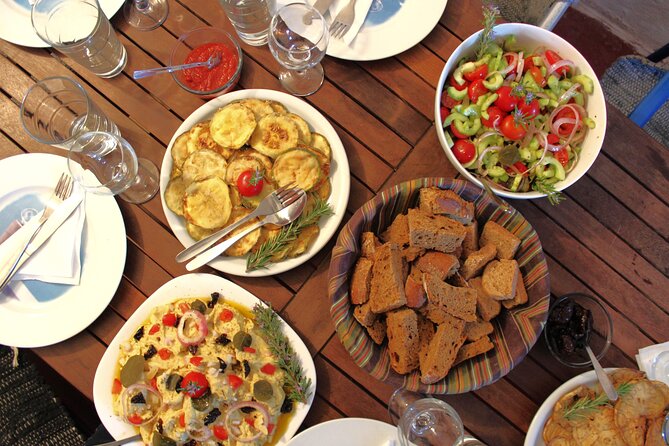 Santorini Family Farm Food & Wine Tour with Cooking Class - The cave farm and cooking class: vegetables from the soil, then into your hands