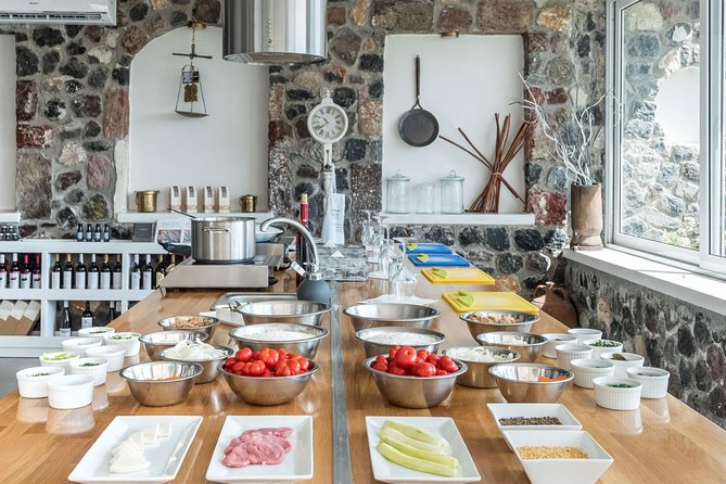 Santorini Farm-to-Table Cooking Class with a Local Chef, Christos - The 3-course flow: what happens from start to finish