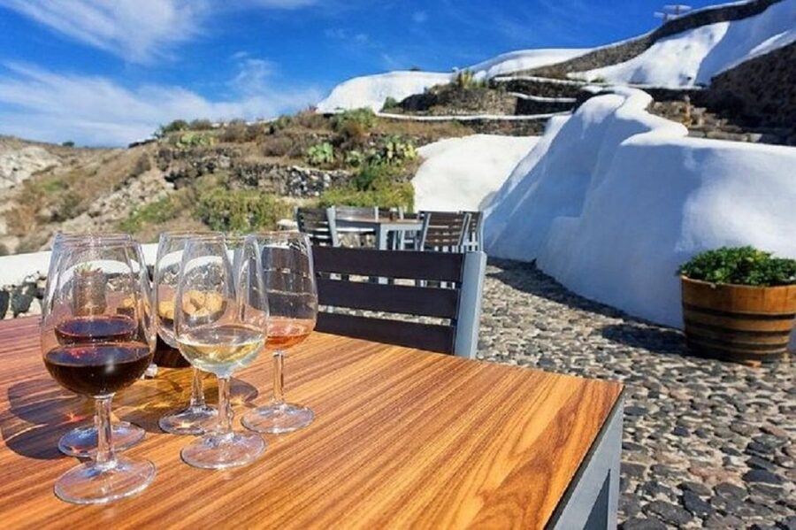 Santorini: Fira Town Walking Tour with Wine Tasting - The Old Port Perspective and What It Teaches You