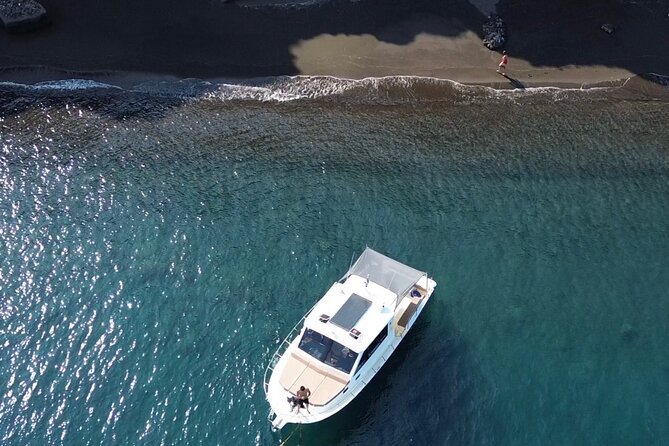 Santorini Fishing Private Cruise boat tour - BBQ, Snorkeling - Captain Makis and Elias: pirate charm, plus real competence at sea