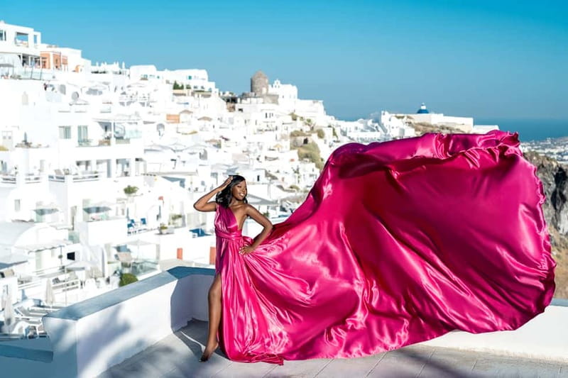 Santorini: Flying Dress Photo © Photoshoot "Express Package" - Price and value: what $452 per person covers, and when it feels fair