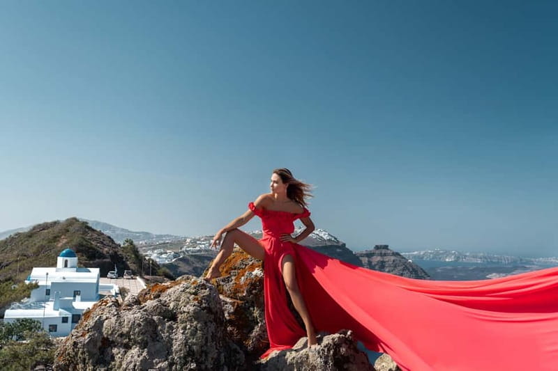 Santorini: Flying Dress Photo © Photoshoot "Express Package" - Who this is best for, and who should think twice