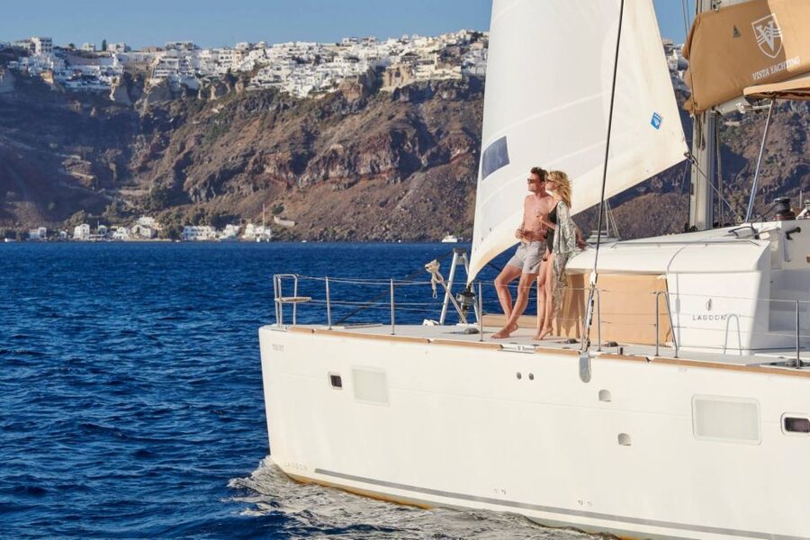 Santorini Gold Catamaran Cruise with Snorkel, BBQ & Open Bar - Key highlights to look forward to