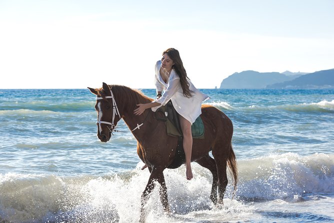 Santorini Horse Riding to Black Sandy Beach - A Horse Ride to Santorini’s Black Sand Beach, From Vlychada