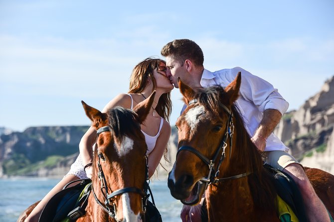 Santorini Horse Riding to Black Sandy Beach - Riding From Caldera Dunes to Volcanic Paths and Aegean Views
