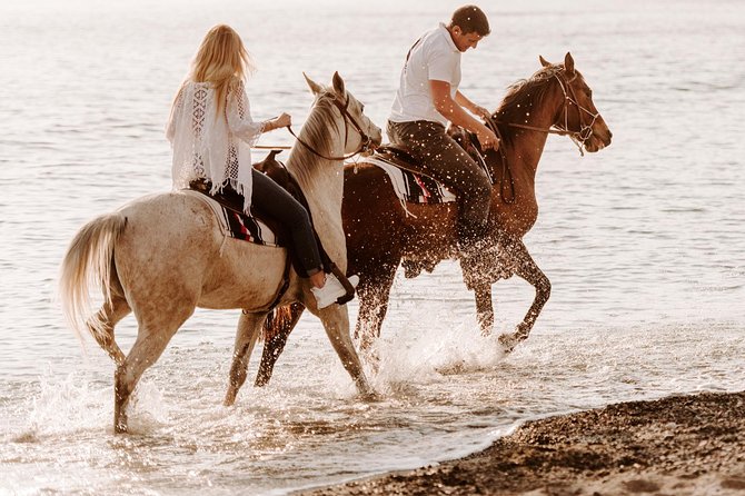 Santorini: Horse Riding to the Black Sandy Beach (Eros beach) - Paralia Vlychada Start and the Road-Realities of Getting There