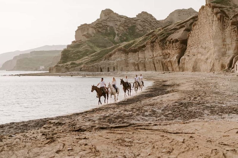 Santorini: Horseback Riding on the Black Sandy Eros Beach - What it costs, and why it can still be good value