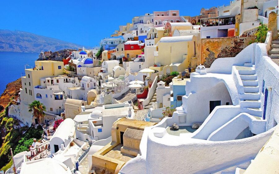 Santorini Island: Guided Tour from the port Rethymno Crete - Fira: The Main Town Vibe and Your Best Chance for a Longer Stroll