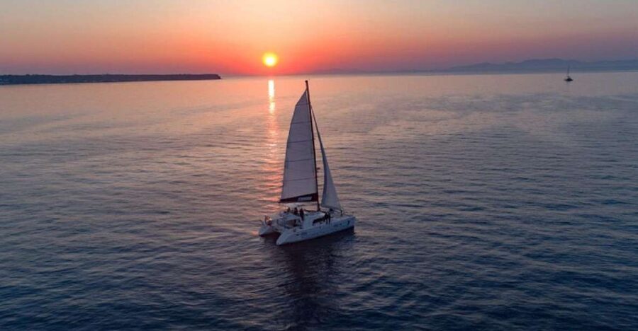 Santorini: Luxury Sunset Cruise with Dinner & Open Bar - The volcano route: Thirassia and the hot springs swim that makes the day feel real