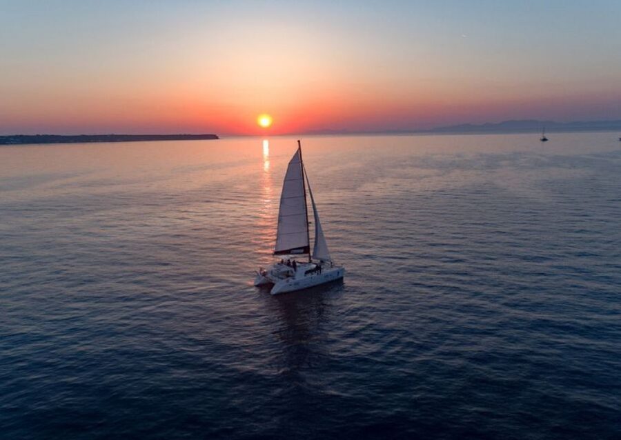 Santorini: Luxury Sunset Cruise with Dinner & Open Bar - BBQ dinner and open bar: the part you’ll be grateful for later