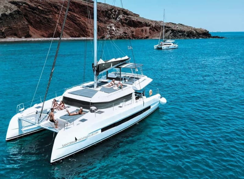 Santorini: Majestic Catamaran Cruise with Meal and Drinks - Ammoudi to Thirassia Island: A Fishermen Stop With Strong Views