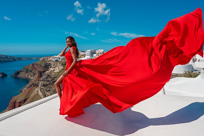 Santorini Oia: Private Flying Dress Photoshoot - Why Oia Turns a Photo Idea Into Real Magic