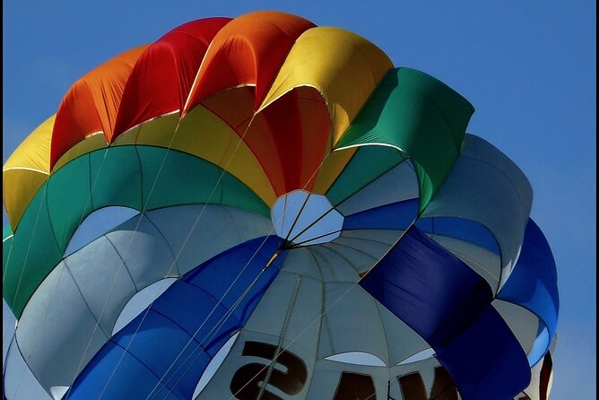 Santorini: Parasailing Flight Experience at Black Beach - Following the Plan: Extreme Watersports to Perivolos and Back
