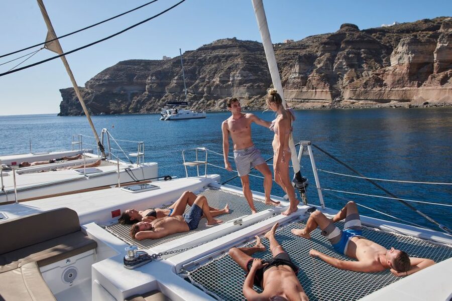Santorini: Platinum Catamaran Cruise w/ BBQ Meal & Open Bar - Snorkeling Gear and Swim Stops: How to Get the Most Out of Your Time in the Water