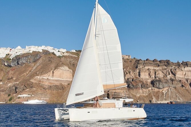 Santorini Platinum Catamaran Cruise with Meal, BBQ and Open Bar - The food and open bar: BBQ lunch that actually fills you up