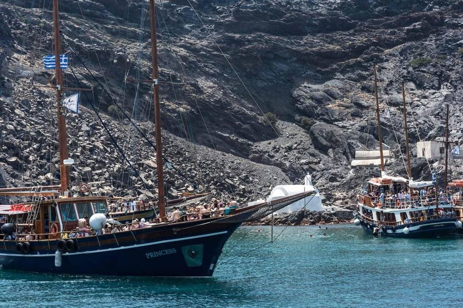 Santorini Port: Cruise to Volcano, Hot Springs & Thirassia - What to pack, plus the smart way to plan for stairs and swimming