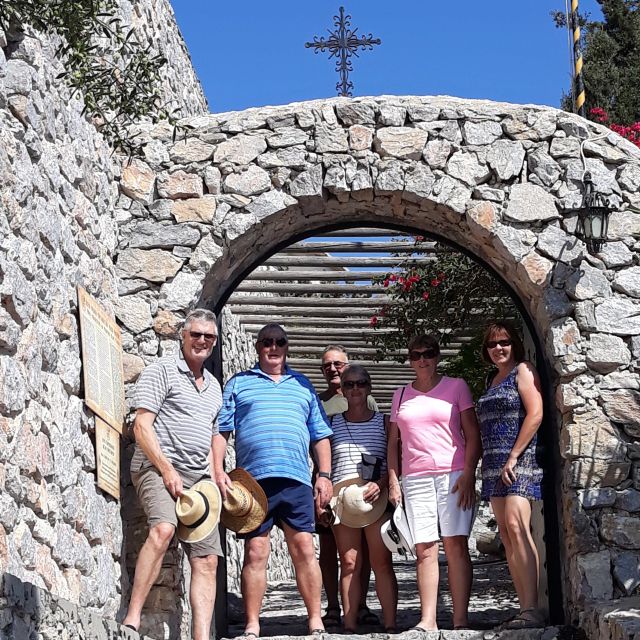 Santorini: Private 5-Hour Hidden Gems Experience - Prophet Elias Monastery: a quiet viewpoint with a tasting stop built in