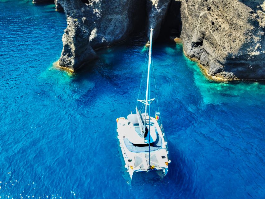Santorini: Private All-In Catamaran Cruise, with Food|Drinks - Price and value: what $1,060 for up to two actually buys you