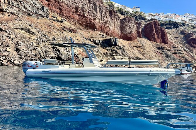 Santorini private boat tour - Modern private boat time: what you get beyond the stops
