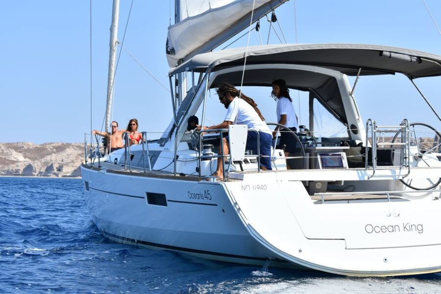 Santorini: Private Caldera Sailing Trip with Open Bar & Meal - Volcanic Hot Springs Swim: The Best Payoff Moment