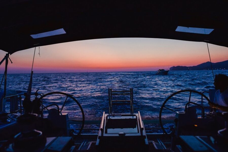 Santorini: Private Caldera Sailing Trip with Open Bar & Meal - Lunch or Dinner Onboard With Wine: Food That Changes the Mood