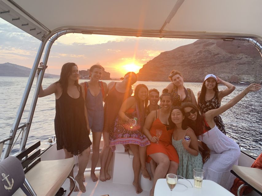 Santorini Private Cruise boat fishing tour - BBQ, Snorkeling - Snorkeling around Santorini’s calmer-water spots, with real gear included