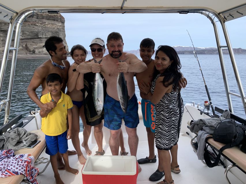 Santorini Private Cruise boat fishing tour - BBQ, Snorkeling - Who should book this private cruise, and who should think twice