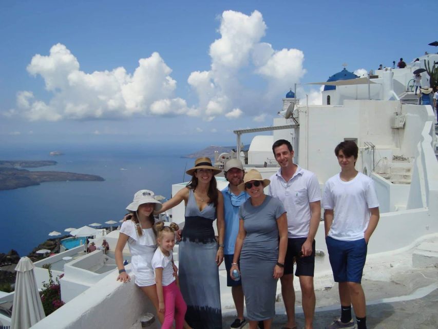 Santorini: Private Day Tour with Guide - Firostefani and the Blue Dome icon, plus viewpoint momentum