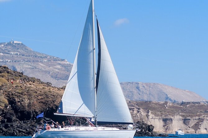 Santorini Private Daytime Sailing Cruise with Meal, Drinks &Transfer included - Price and value: when $649.25 per person feels fair