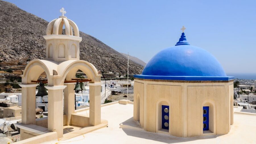 Santorini: Private Full Day Sunset Tour with Dinner - Meeting at Imerovigli: the double panoramic start