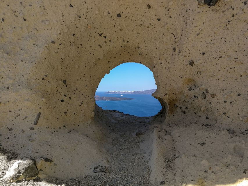 Santorini: Private Full Day Sunset Tour with Dinner - Dinner by the water: classic Santorini food plus house wine