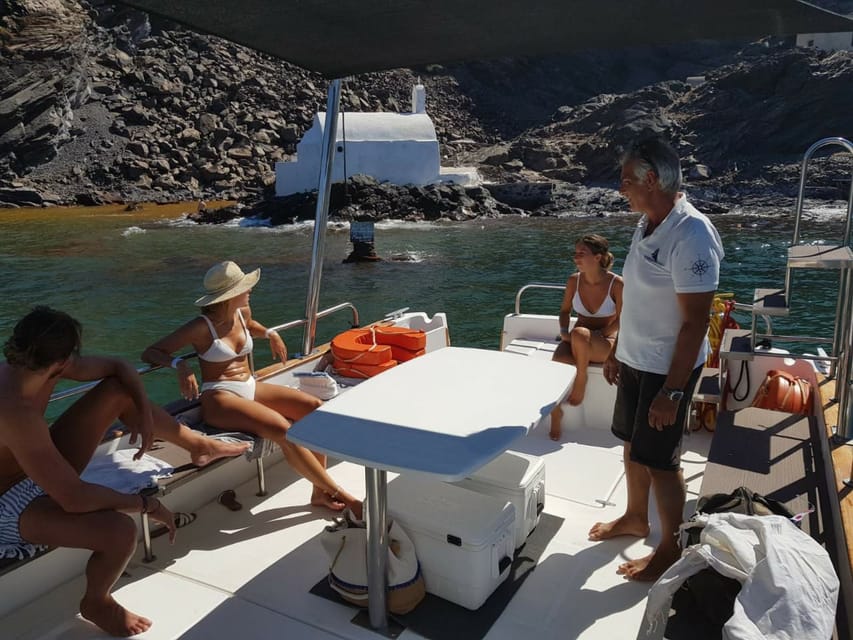 Santorini: Private Motorboat Cruise and Volcano Hike - Snorkeling at Palea Kameni: Time in the Volcanic Waters