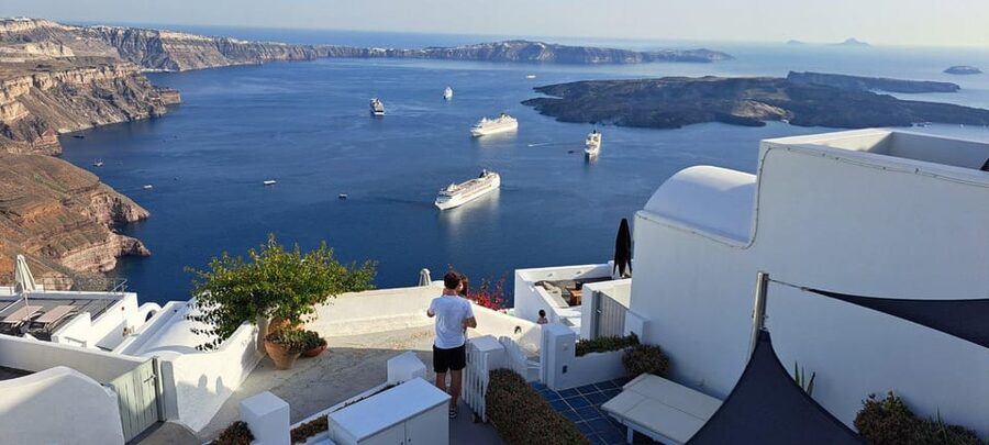 Santorini: Private Tour in Spanish with Local Guide - Prophet Elias Monastery, the highest point for big-angle views