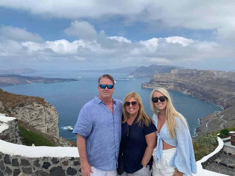 Santorini Private Tour: Must-See Highlights & Hidden-Gems - Blue Dome Photos in Firostefani, Then Up for Big Viewpoints