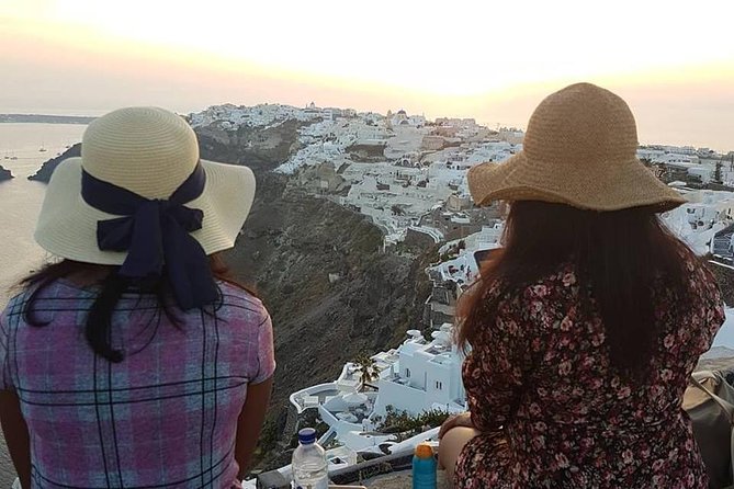 Santorini Round Tour - Santo Wine viewpoint stop and the optional wine moment
